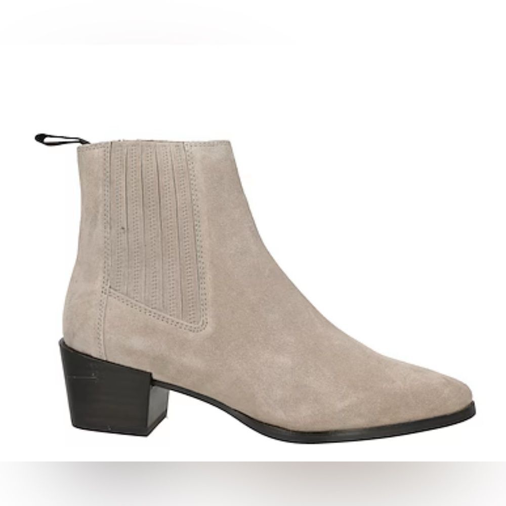 New rag & bone Rover Chelsea Ankle Boot in Cemento Suede Size 37